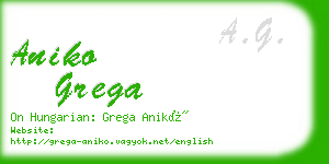 aniko grega business card